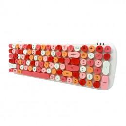 Wireless keyboard MOFII Candy BT (White-Pink)