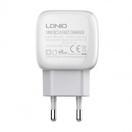 Wall charger  LDNIO A1307Q 18W +  Lightning cable