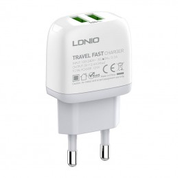 Wall charger  LDNIO A2219 2USB + MicroUSB cable