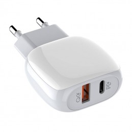 Wall charger  LDNIO A2313C USB, USB-C 20W + MicroUSB cable