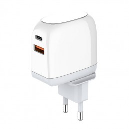 Wall charger  LDNIO A2522C USB, USB-C 30W + USB-C - USB-C cable