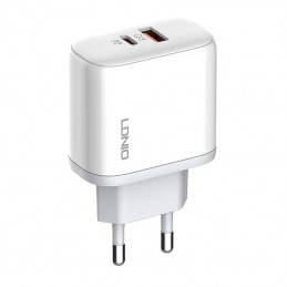 Wall charger LDNIO A2526C USB, USB-C 45W Wall + MicroUSB cable