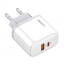 Wall charger LDNIO A2526C USB, USB-C 45W Wall + MicroUSB cable