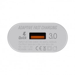 Wall charger LDNIO A303Q USB 18W + Lightning cable