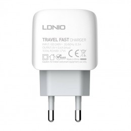 Wall charger LDNIO A3312 3USB + Lightning cable