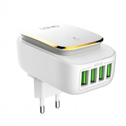 LDNIO A4405 4USB, LED lamp Wall charger + microUSB Cable