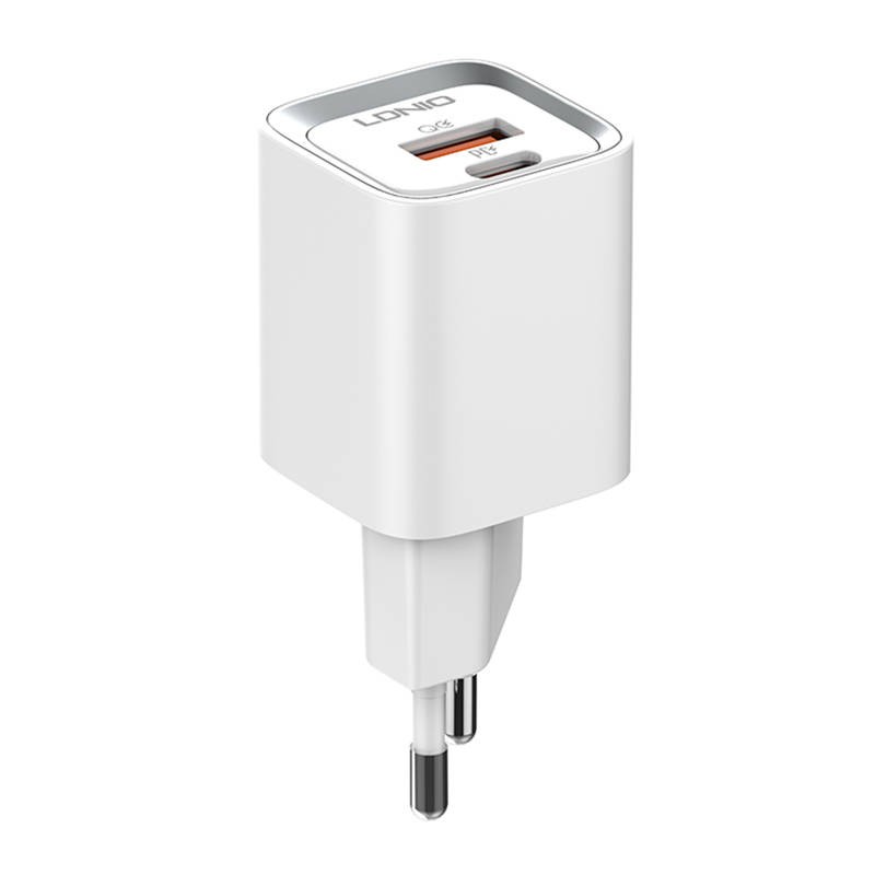 Wall charger LDNIO A2318C USB, USB-C 20W + USB-C - USB-C Cable