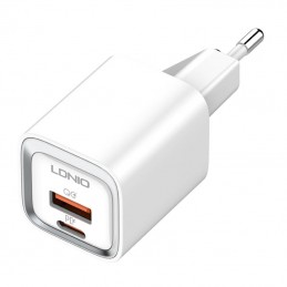 Wall charger LDNIO A2318C USB, USB-C 20W + USB-C - USB-C Cable