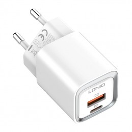 Wall charger LDNIO A2318C USB, USB-C 20W + USB-C - USB-C Cable