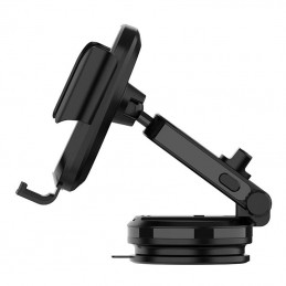 LDNIO Gravity Car Mount ,MW21-1, with inductive charger 15W (Black)