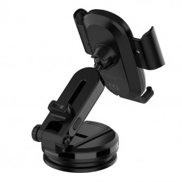 LDNIO Gravity Car Mount ,MW21-1, with inductive charger 15W (Black)