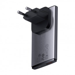 Wall charger Baseus GaN5, 65W, 1xport USB-C, 1XUSB-A