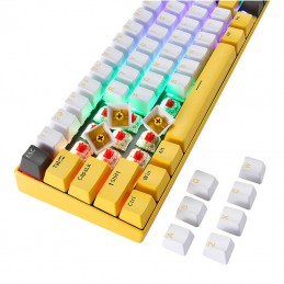 Mechanical gaming keyboard Motospeed BK67 Bluetooth (yellow)