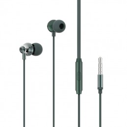 Wired in-ear headphones Vipfan M07, 3.5mm (green)