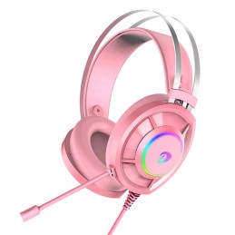 Gaming headphones Dareu EH469 USB RGB (pink)