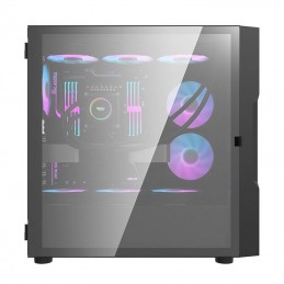 Darkflash DK431 Glass Computer Case + 4 fans (black)