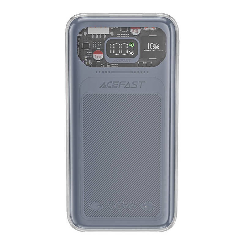 Powerbank Acefast M1 Sparkling Series, 10000mAh, 30W (gray)