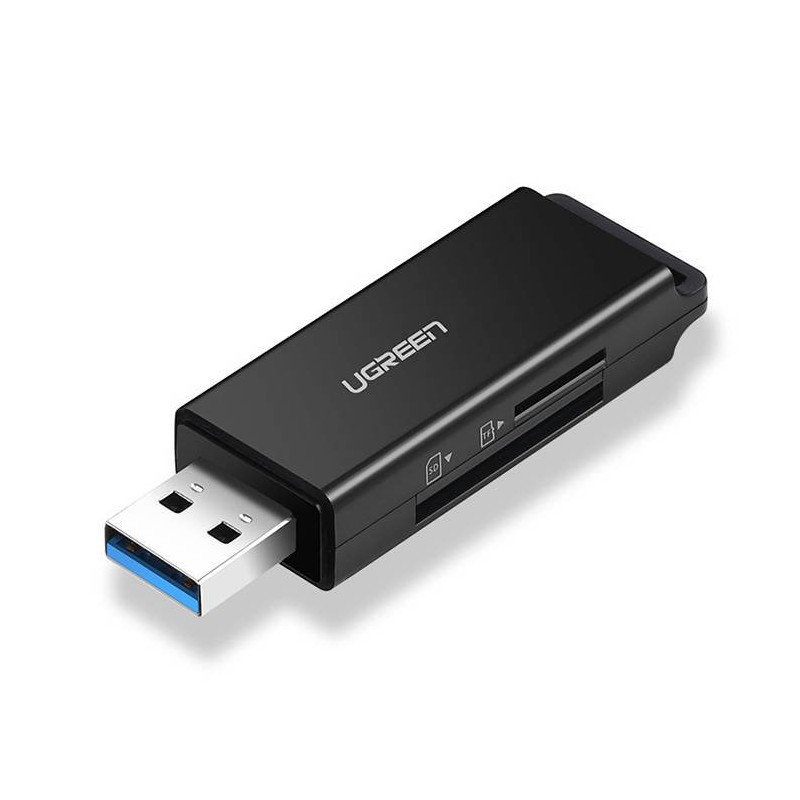 Memory card reader UGREEN CM104 SD/microSD USB 3.0 (black)