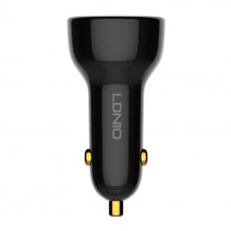 LDNIO C101 Car Charger, USB + USB-C, 100W + USB to Micro USB Cable (Black)