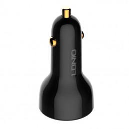 LDNIO C101 Car Charger, USB + USB-C, 100W + USB to Micro USB Cable (Black)