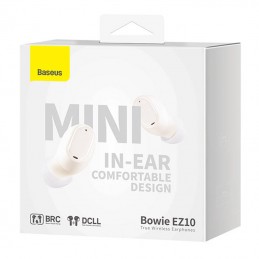 Wireless earphones Baseus Bowie EZ10 (white)