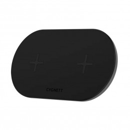 Dual wireless charger Cygnett 20W (black)