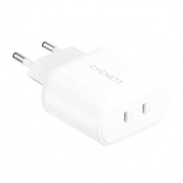 Wall charger Cygnett 2x USB-C 35W (white)